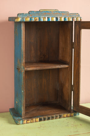 Vintage Blue Wall Showcase