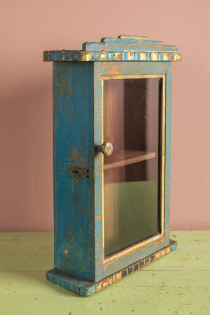 Vintage Blue Wall Showcase