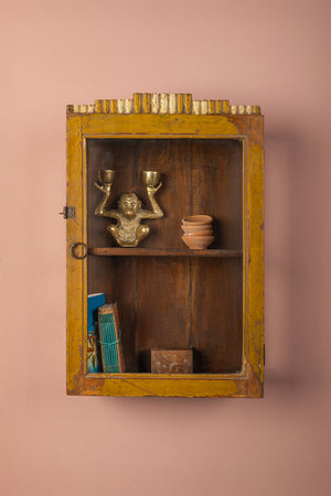 Vintage Yellow Wall Showcase