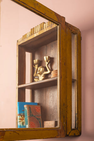 Vintage Yellow Wall Showcase