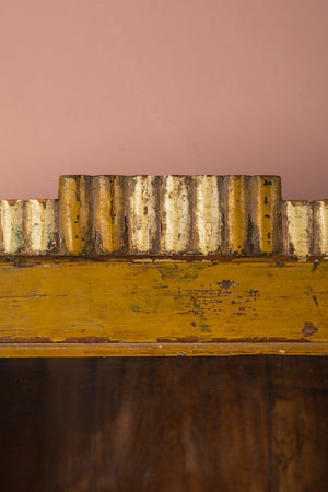 Vintage Yellow Wall Showcase