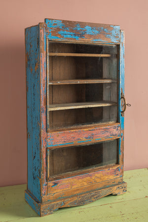 Vintage Blue & Pink Wall Showcase