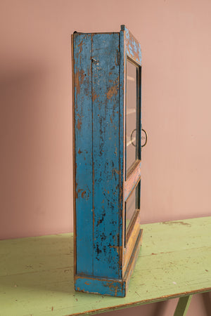 Vintage Blue & Pink Wall Showcase