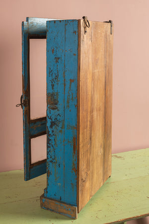 Vintage Blue & Pink Wall Showcase
