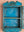 Bright Blue Vintage Wall Showcase