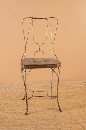 Vintage Metal Wire Chair - 80