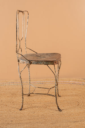 Vintage Metal Wire Chair - 80