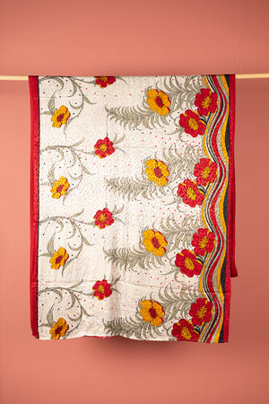 Vintage Rayon Sari - 5 Metres Long - 4706