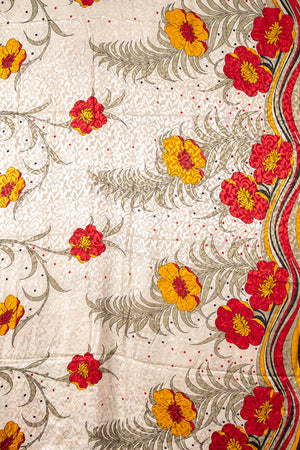 Vintage Rayon Sari - 5 Metres Long - 4706