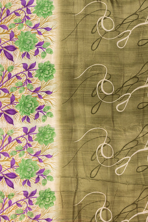 Vintage Rayon Sari - 5 Metres Long - 4709