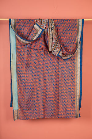 Vintage Rayon Sari - 5 Metres Long - 4723