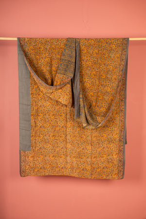 Vintage Rayon Sari - 5 Metres Long - 4724