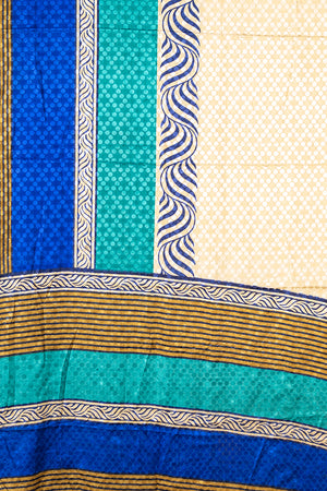 Vintage Rayon Sari - 5 Metres Long - 4725