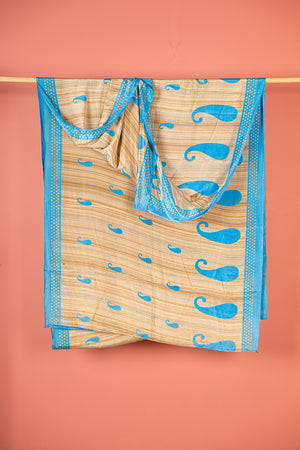 Vintage Rayon Sari - 5 Metres Long - 4730