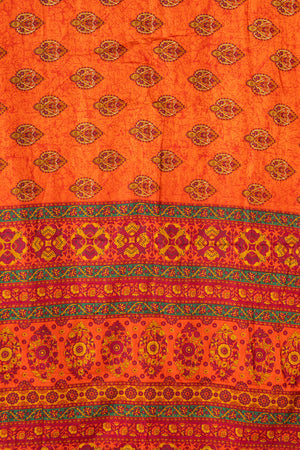 Vintage Rayon Sari - 5 Metres Long - 4731