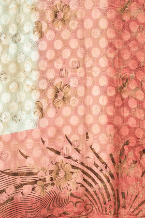Vintage Rayon Sari - 5 Metres Long - 4732