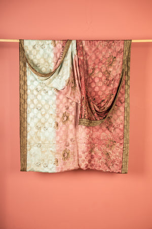 Vintage Rayon Sari - 5 Metres Long - 4732