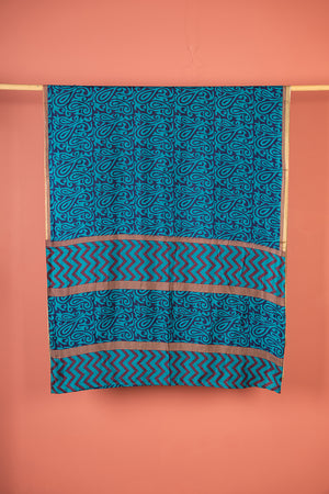 Vintage Rayon Sari - 5 Metres Long - 4737