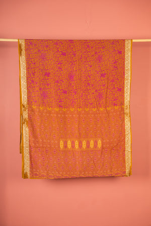 Vintage Rayon Sari - 5 Metres Long - 4740