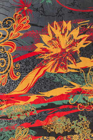 Vintage Rayon Sari - 5 Metres Long - 4741