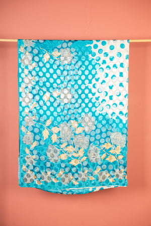 Vintage Rayon Sari - 5 Metres Long - 4746