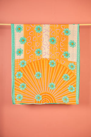 Vintage Rayon Sari - 5 Metres Long - 4748