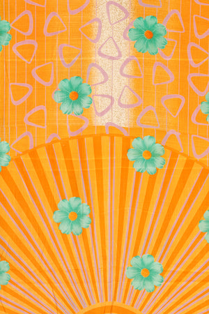Vintage Rayon Sari - 5 Metres Long - 4748