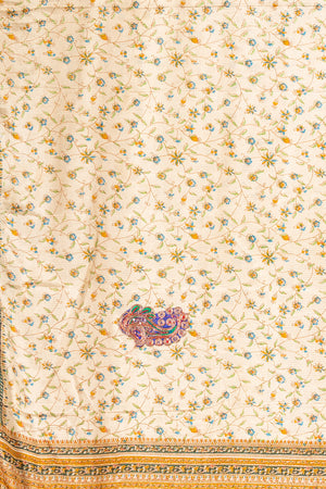 Vintage Rayon Sari - 5 Metres Long - 4749