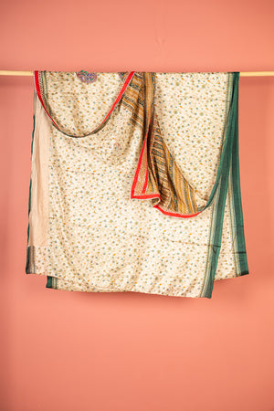 Vintage Rayon Sari - 5 Metres Long - 4749