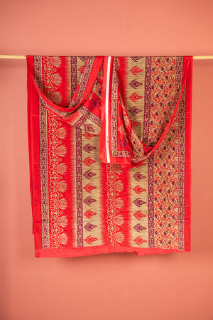 Vintage Rayon Sari - 5 Metres Long - 4750
