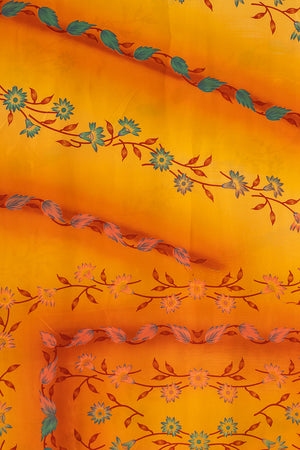 Vintage Rayon Sari - 5 Metres Long - 4751