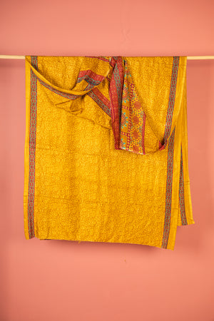 Vintage Rayon Sari - 5 Metres Long - 4755