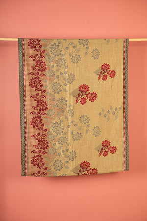 Vintage Rayon Sari - 5 Metres Long - 4757