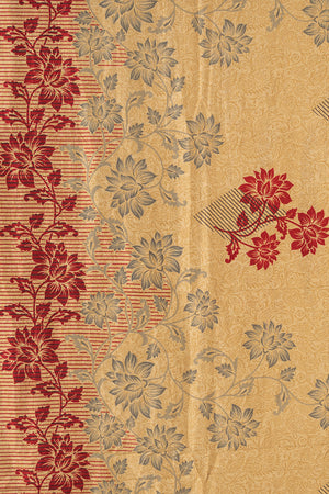 Vintage Rayon Sari - 5 Metres Long - 4757