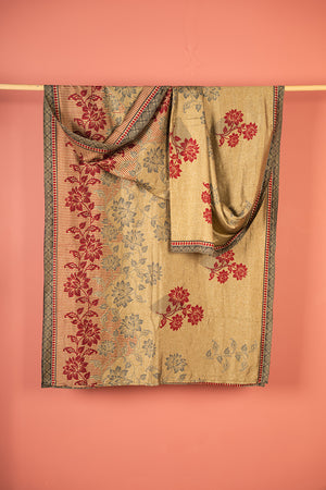 Vintage Rayon Sari - 5 Metres Long - 4757