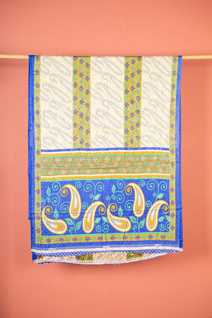 Vintage Rayon Sari - 5 Metres Long - 4759