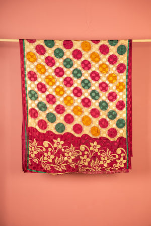 Vintage Rayon Sari - 5 Metres Long - 4760