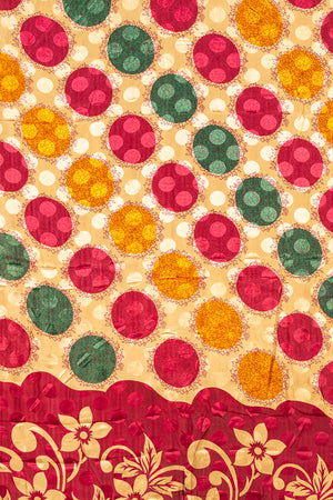 Vintage Rayon Sari - 5 Metres Long - 4760