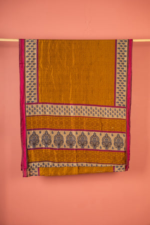 Vintage Rayon Sari - 5 Metres Long - 4762