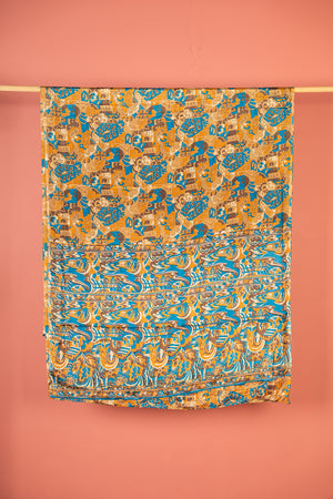 Vintage Rayon Sari - 5 Metres Long - 4763