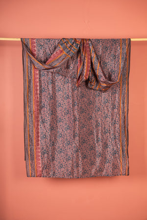 Vintage Rayon Sari - 5 Metres Long - 4764