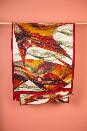 Vintage Rayon Sari - 5 Metres Long - 4767