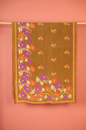 Vintage Rayon Sari - 5 Metres Long - 4770