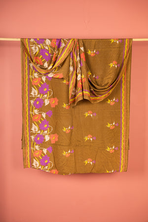 Vintage Rayon Sari - 5 Metres Long - 4770