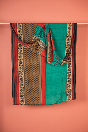Vintage Rayon Sari - 5 Metres Long - 4775