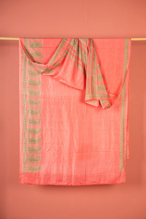 Vintage Rayon Sari - 5 Metres Long - 4777