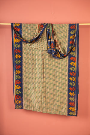 Vintage Rayon Sari - 5 Metres Long - 4779