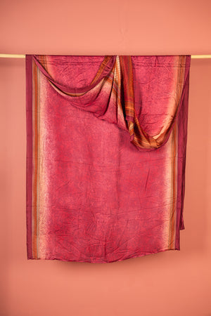 Vintage Rayon Sari - 5 Metres Long - 4781