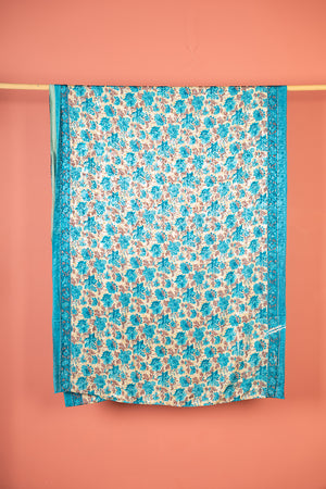 Vintage Rayon Sari - 5 Metres Long - 4783