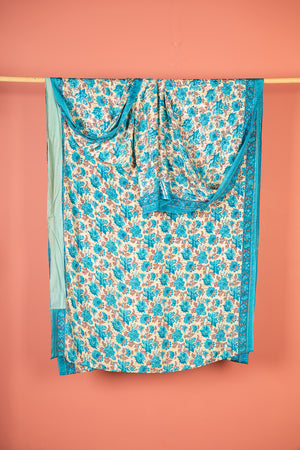 Vintage Rayon Sari - 5 Metres Long - 4783